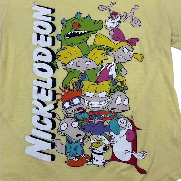 NICKELODEON Yellow Short‎ Sleeve Juniors Plus Size 2X T Shirt Rugrats - Picture 3 of 9